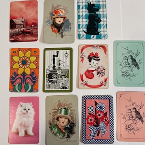 11 miniature playing cards
