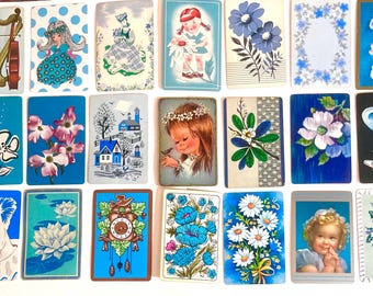 21 into the blue collection standard size playing cards