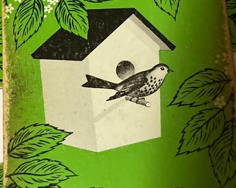 1 grungy bird house swap card