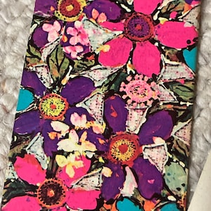 1 pink retro beauty floral swap card/ playing card