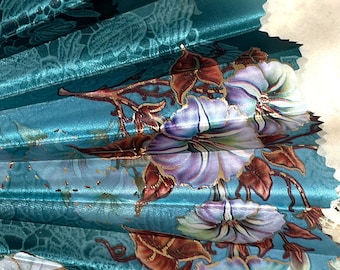 Floral Shimmer Folding Fan | Lightweight Plastic Party Accessory