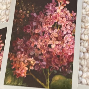 1 spring lilac swap card/ playing card