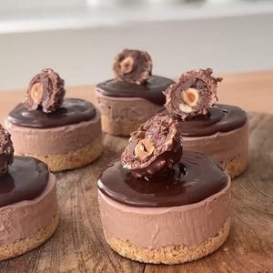 No-Bake Chocolate Cheesecakes Recipe PDF Download + Video
