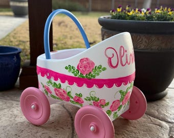 Hand Painted Doll Strollers!