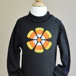 Candy Corn Flower Applique