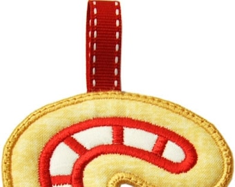 Candy Cane - Christmas Cookie Ornament and MTM Applique
