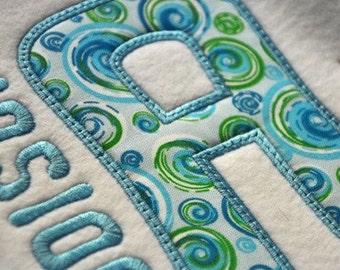 Jolly Applique Font - 5 Sizes Machine Embroidery Alphabet