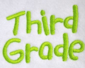 Third Grade Font - 4 sizes