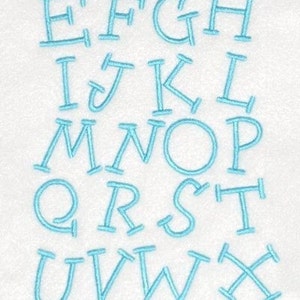 Kiddo Font in 4 Sizes Machine Embroidery Alphabet image 3