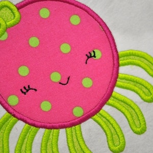 Octopus Machine Embroidery Applique Designs - Pair - 4 sizes