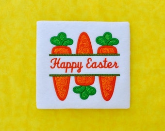 Split Easter Carrots Applique