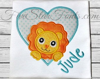 Lion Heart Applique