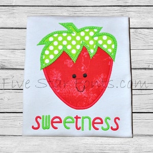 Sweetness Strawberry Applique