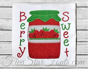 Strawberry Jam Applique