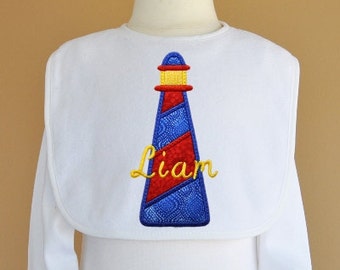 Cute Lighthouse Applique Design Machine Embroidery