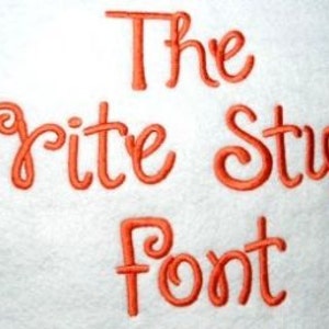Write Stuff Embroidery Font