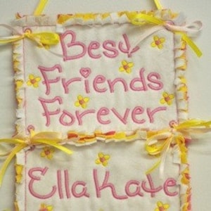BFF Font with FREE In The Hoop Project Machine Embroidery Alphabet