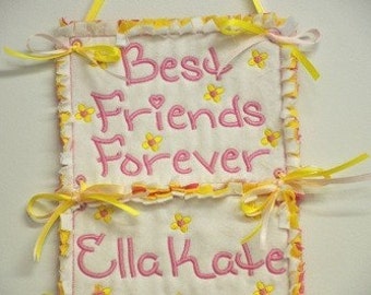 BFF Font with FREE In The Hoop Project Machine Embroidery Alphabet