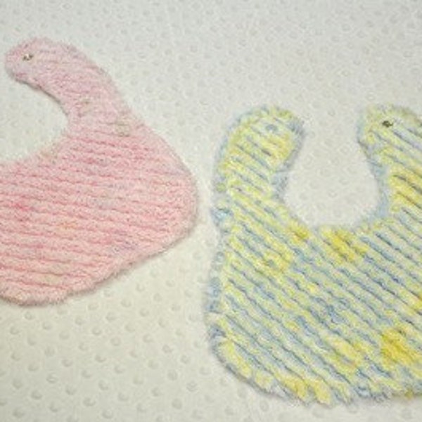 ITH Raggy Chenille Bibs - Easy - In The Hoop