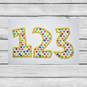 Applique Numbers 2