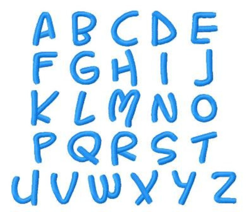 School Star Applique Monogram Font 2 sizes Back to School Design image 4