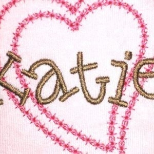 Kiddo Font in 4 Sizes Machine Embroidery Alphabet image 2