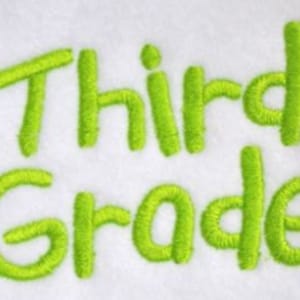 Third Grade Font - 4 sizes