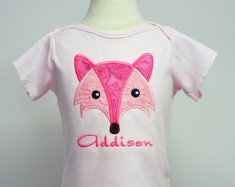 Sweet Fox Applique - 4 sizes Machine Embroidery Applique Design