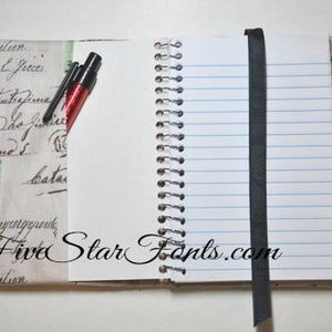 ITH 6x4 Spiral Notebook Cover In the Hoop Monograms included Machine Embroidery