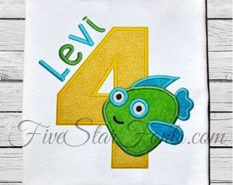 Fish Applique Numbers