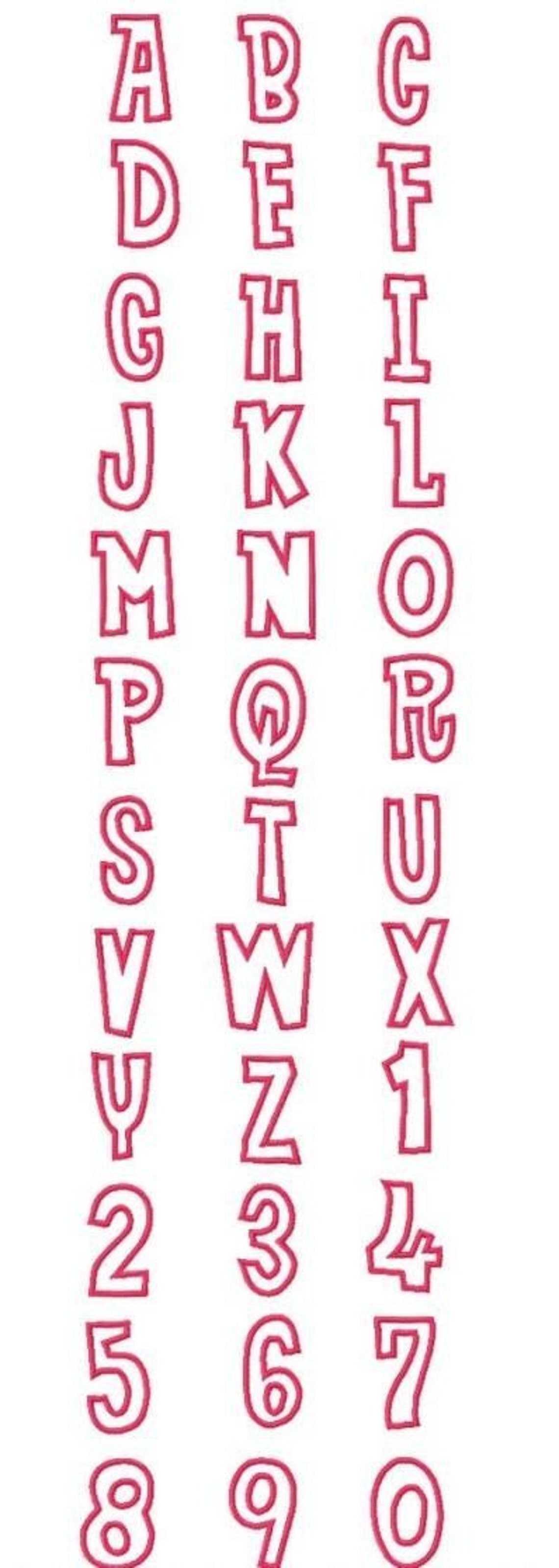 Lemonade Stand Applique Font7 Sizes Machine Embroidery Etsy