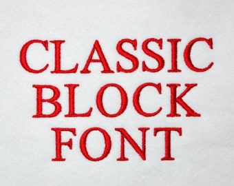 Classic Block Font