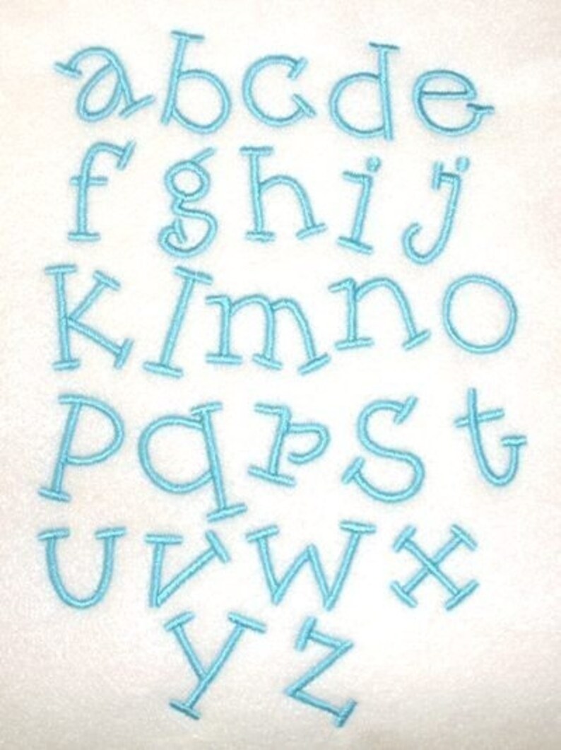 Kiddo Font in 4 Sizes Machine Embroidery Alphabet image 4