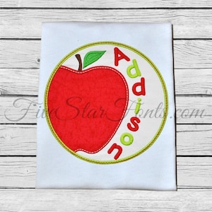 Apple Circle Applique Patch