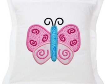 Swirly Butterfly Applique Design Machine Embroidery