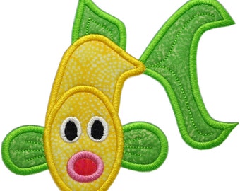 Fish 3 Machine Embroidery Applique Design - 4 sizes