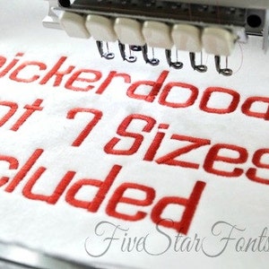 Snickerdoodle Embroidery Font