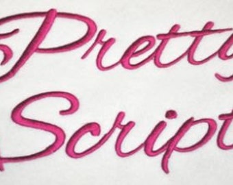 Pretty Script Font - 8 sizes