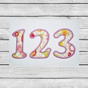 Applique Numbers 3