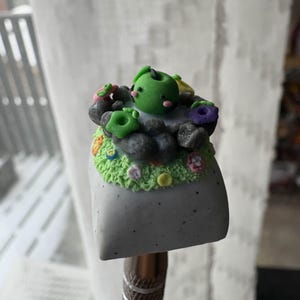 Junimo Inspired Onsen Artisan Polymer Clay Keycap