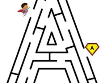 100 Maze Worksheets Kids Printable | Mazes Printable | Easy for Preschool and Toddlers | Instant Download |