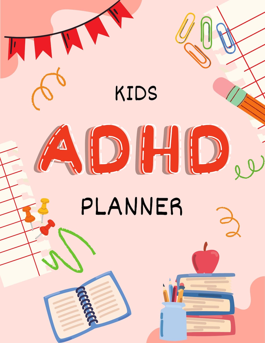 ADHD Planner for Kids | Printable Planner | Focus and Routine Chart ...