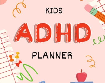 ADHD Planner for Kids | Printable Planner | Focus and Routine Chart | Child Organization