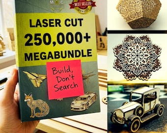 250,000 Laser Cut Files Bundle | Svg Dxf PDF Ai Eps Png | Laser Cut Designs Bundle
