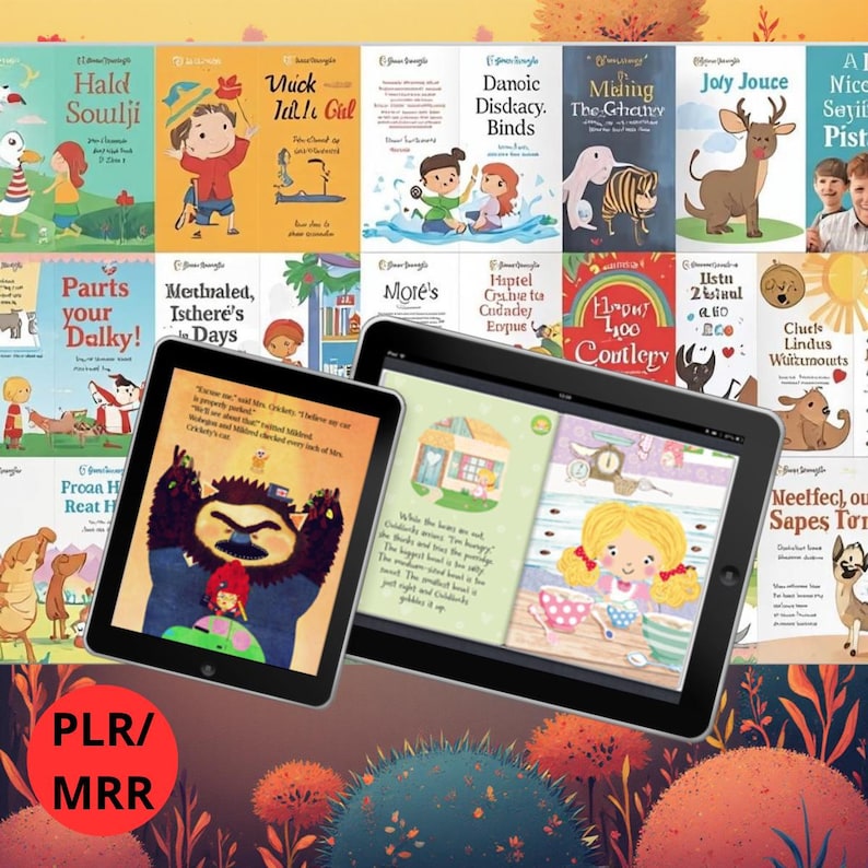 500 e-books for Kids | Bedtime Stories, Educational Tales, Illustrated Books | Instant Download Digital | 500 Kids PLR eBooks, PLR/MRR image 1