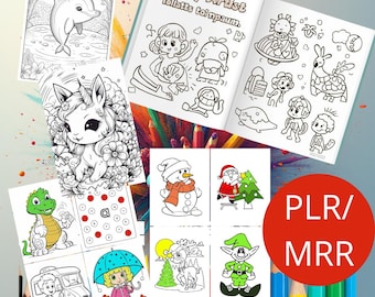 10,000+ Coloring Pages Mega Bundle PLR/MRR Kids & Adults | Kids Coloring Pages Bundle | Printable Coloring Pages | PLR