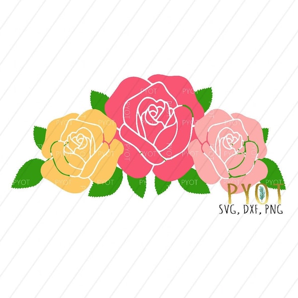 Floral Swag SVG, DXF, PNG