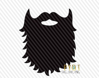 Beard SVG, DXF, PNG