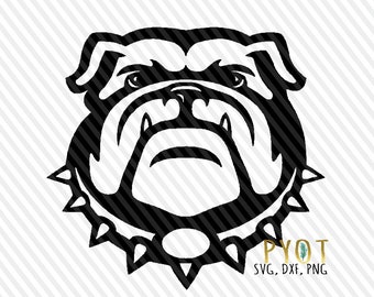 Bulldog Face Svg Etsy