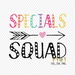 Specials Squad svg, dxf, png